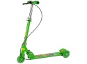 Hulajnoga Trójkołowa Lean Toys świecące koła LED z hamulcem Green 3l+