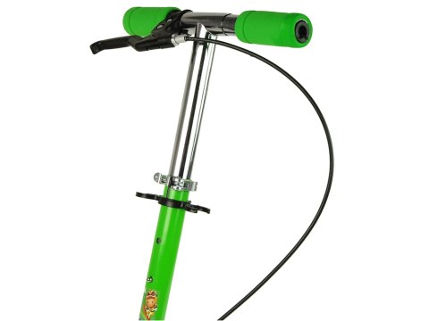 Hulajnoga Trójkołowa Lean Toys świecące koła LED z hamulcem Green 3l+ Hulajnoga Trójkołowa Lean Toys świecące koła LED z hamulcem Green 3l+