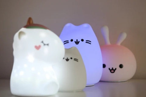 Lampka silikonowa nocna dla dziecka InnoGIO GIO Kitty Midi LJC-101 Lampka silikonowa nocna dla dziecka InnoGIO GIO Kitty Midi LJC-101
