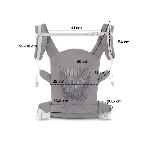 Nosidełko ergonomiczne Kinderkraft Huggy Grey Nosidełko ergonomiczne Kinderkraft Huggy Grey