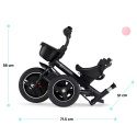 Rowerek dziecięcy trójkołowy 5w1 Kinderkraft Spinstep Grey 9m+