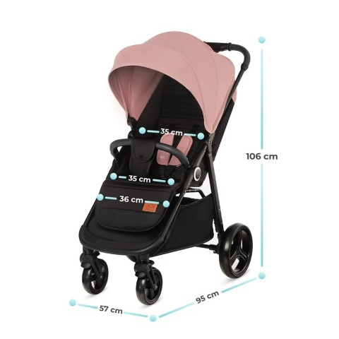 Wózek spacerowy Kinderkraft Grande Plus Grey do 22 kg Wózek spacerowy Kinderkraft Grande Plus Grey do 22 kg