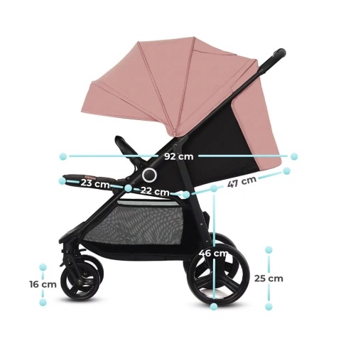 Wózek spacerowy Kinderkraft Grande Plus Grey do 22 kg Wózek spacerowy Kinderkraft Grande Plus Grey do 22 kg