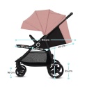 Wózek spacerowy Kinderkraft Grande Plus Pink do 22 kg