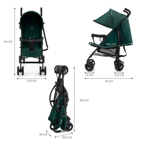 Wózek spacerowy Kinderkraft Tik Green parasolka Wózek spacerowy Kinderkraft Tik Green parasolka