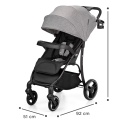 Wózek spacerowy Kinderkraft Trig 2 TR Grey do 22 kg