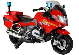 Motor na akumulator Lean Toys BMW R1200 Policja czerwony 3769 3l+