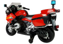 Motor na akumulator Lean Toys BMW R1200 Policja czerwony 3769 3l+