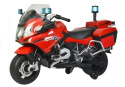 Motor na akumulator Lean Toys BMW R1200 Policja czerwony 3769 3l+