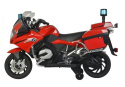 Motor na akumulator Lean Toys BMW R1200 Policja czerwony 3769 3l+