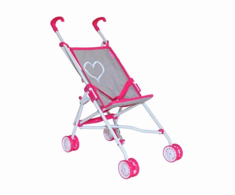 Wózek dla lalek Milly Mally Julia Prestige Pink 3l+ Wózek dla lalek Milly Mally Julia Prestige Pink 3l+