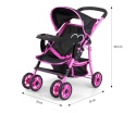 Wózek dla lalek Milly Mally Kate Prestige Pink 3l+