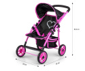Wózek dla lalek Milly Mally Natalie Prestige Black 3l+