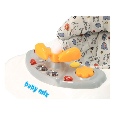 Chodzik dziecięcy z kierownicą i silikonowymi kółkami Baby Mix 47976 6m+ Chodzik dziecięcy z kierownicą i silikonowymi kółkami Baby Mix 47976 6m+
