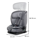 Fotelik samochodowy 76-150 cm Kinderkraft Oneto3 i-Size Cool Grey