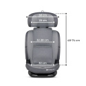 Fotelik samochodowy 76-150 cm Kinderkraft Oneto3 i-Size Cool Grey