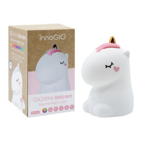 Lampka silikonowa nocna dla dziecka InnoGIO GIOlittle Unicorn GIO-142