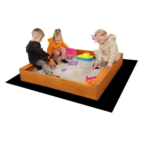 Piaskownica drewniana z daszkiem 120x120 Baby Mix czerwono-biała 18m+ Piaskownica drewniana z daszkiem 120x120 Baby Mix czerwono-biała 18m+