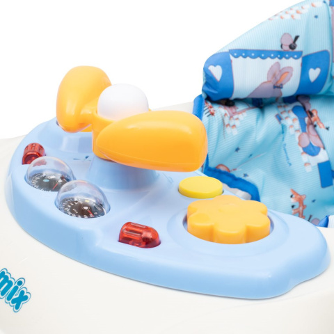 Chodzik dziecięcy z kierownicą i silikonowymi kółkami Baby Mix 44894 6m+ Chodzik dziecięcy z kierownicą i silikonowymi kółkami Baby Mix 44894 6m+