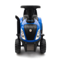 Jeździk traktor + przyczepa i narzędzia Baby Mix New Holland niebieski 12m+