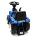 Jeździk traktor + przyczepa i narzędzia Baby Mix New Holland niebieski 12m+