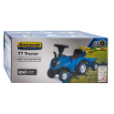 Jeździk traktor + przyczepa i narzędzia Baby Mix New Holland niebieski 12m+