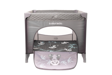 Kojec dziecięcy 95 x 95 cm 4Baby Colorado Grey Kojec dziecięcy 95 x 95 cm 4Baby Colorado Grey