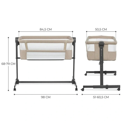Łóżeczko dostawne Kinderkraft Neste Up 2 Beige Łóżeczko dostawne Kinderkraft Neste Up 2 Beige