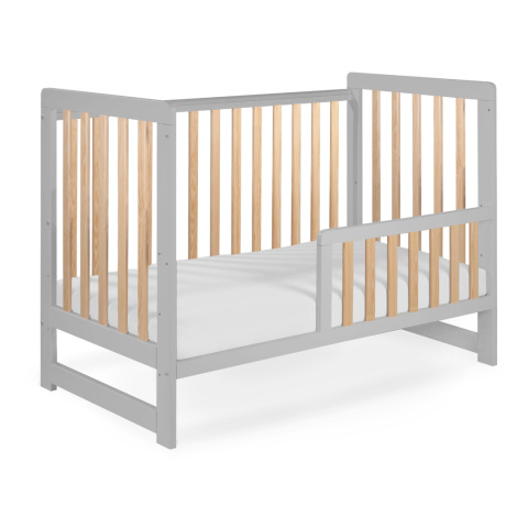 Drewniane łóżeczko dziecięce 120x60 Tomi XXII szary/buk