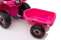 Quad na akumulator Lean Toys XMX630T różowy z przyczepą