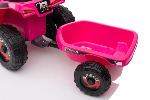 Quad na akumulator Lean Toys XMX630T różowy z przyczepą 3l+ Quad na akumulator Lean Toys XMX630T różowy z przyczepą 3l+