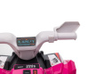 Quad na akumulator Lean Toys XMX630T różowy z przyczepą