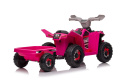 Quad na akumulator Lean Toys XMX630T różowy z przyczepą
