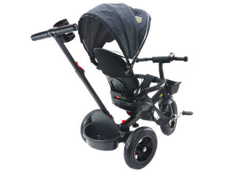Rowerek trójkołowy Lean Toys PRO550 czarny 20123 6m+ Rowerek trójkołowy Lean Toys PRO550 czarny 20123 6m+