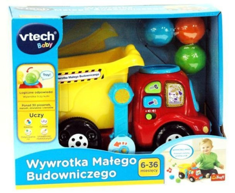 Zabawka Wywrotka Małego Budowniczego VTech 60480 6-36 m-cy Zabawka Wywrotka Małego Budowniczego VTech 60480 6-36 m-cy