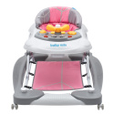 Chodzik dziecięcy z huśtawką i silikonowymi kółkami Baby Mix 39124 6m+ Chodzik dziecięcy z huśtawką i silikonowymi kółkami Baby Mix 39124 6m+