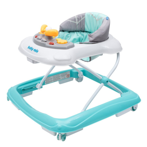 Chodzik dziecięcy z kierownicą i silikonowymi kółkami Baby Mix 39122 6m+