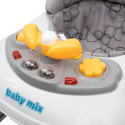 Chodzik dziecięcy z kierownicą i silikonowymi kółkami Baby Mix 43569 6m+