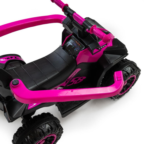 Jeździk z rączką quad Baby Mix Mega czerwony 54950 12m+ Jeździk z rączką quad Baby Mix Mega czerwony 54950 12m+