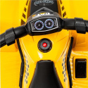 Pojazd na akumulator Baby Mix quad CAT żółty 54954 12m+