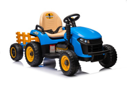 Traktor na akumulator z przyczepą Lean Toys BBH-030 niebieski 3l+