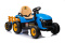 Traktor na akumulator z przyczepą Lean Toys BBH-030 niebieski 3l+