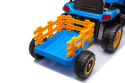 Traktor na akumulator z przyczepą Lean Toys BBH-030 niebieski 3l+
