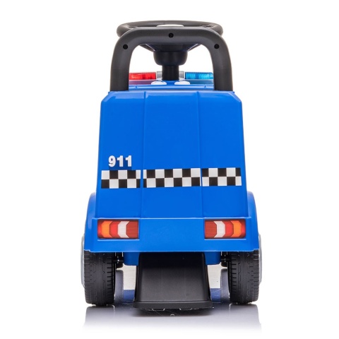 Dziecięcy jeździk z dźwiękiem Mercedes Baby Mix Policja 45783 12 m+