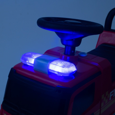 Dziecięcy jeździk z dźwiękiem Mercedes Baby Mix Straż Pożarna 45782 12 m+