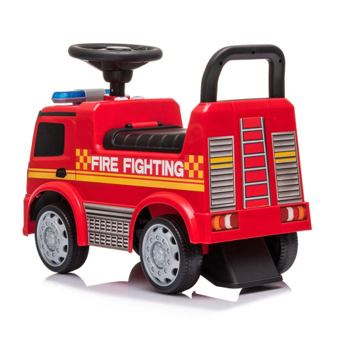 Dziecięcy jeździk z dźwiękiem Mercedes Baby Mix Straż Pożarna 45782 12 m+