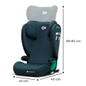 Fotelik samochodowy 100-150 cm Kinderkraft Junior Fix 2 i-Size Harbour Blue