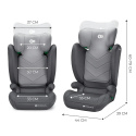 Fotelik samochodowy 100-150 cm Kinderkraft i-Spark i-Size Grey