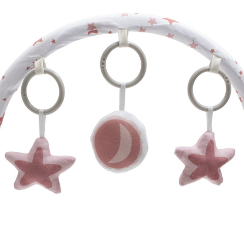 Leżaczek multifunkcjny z wibracjami Baby Mix Gwiazdki różowy 53427 0+ Leżaczek multifunkcjny z wibracjami Baby Mix Gwiazdki różowy 53427 0+