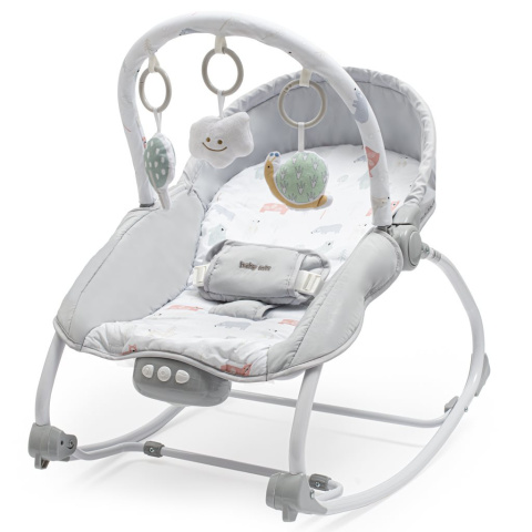Leżaczek multifunkcjny z wibracjami Baby Mix Ślimak 53426 0+